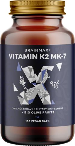 BrainMax K2 vitamin MK7-ként 150 mcg, 100 növényi kapszula
