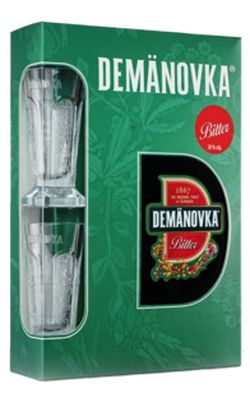 Demänovka Bitter + 2 pohárral 38% 0,7L