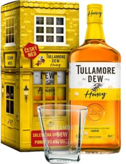 Tullamore D.E.W. Honey + 1 Pohárral 35% 0,7L