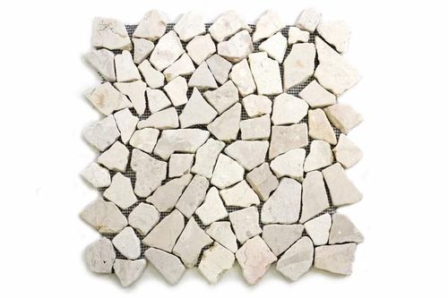 Márvány mozaik Garth, burkolat - krémszín