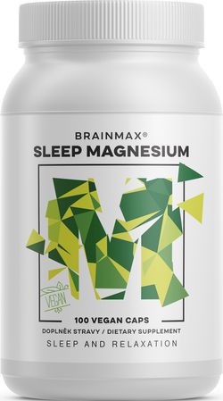 BrainMax Sleep Magnézium, 800 mg, 100 kapszula