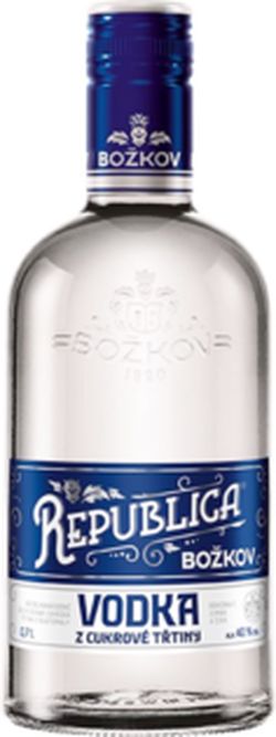Bozkov Republika Vodka cukornádból 40% 0,7L