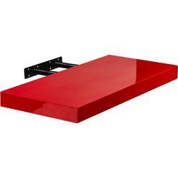 Fali polc STILISTA® Volato Piros fényes 100 cm