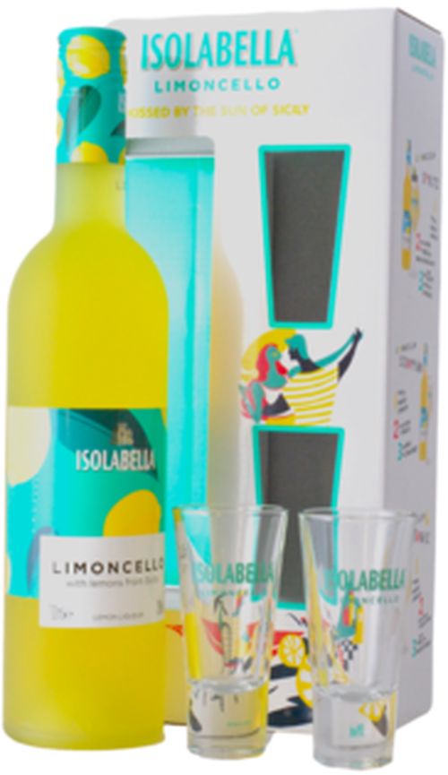 Isolabella Limoncello + 2 Pohárral 30% 0,7L