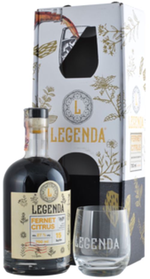 Legenda Fernet Citrus + 1 Pohárral 27% 0,7L